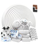 Deasana Edge Protection for Babies - Ivory White Rubber Bumper Roll (6.3m) 12 Corner Protectors 4 Drawer Closures & 1 Door Stop - Safe & Certified - Buy Online on GoSupps.com