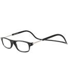 TBOC Reading Glasses +3.00 Stylish Foldable Magnifying Glasses for Men & Women Adjustable Clip Design Perfect for Seniors & Presbyopia Black (1 Pack) - Buy Online on GoSupps.com