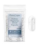Buy PureCaps USA - 1 000 Empty Vegetarian Vegan Pullulan Pill Capsules Size 1 | Non-GMO SLS Free Gluten Free Preservative Free - Buy Online on GoSupps.com