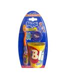 Brush Buddies Blippi 3-Piece Toothbrush Set, Kid's Toothbrush Set, Toothbrush, Toothbrush Cap, and Cup Included - Buy Online on GoSupps.com