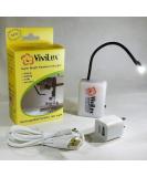 ViviLux Bright Flexible LED Craft & Sewing Light  USB Rechargeable Cordless Small Task Light for Sewing Machine  Crafting & Hobbies  Mounts with HOOK & LOOP TAPE  1200 Lumens Natural Daylight US Plug 1. US Wall Plug - Buy Online on GoSupps.com
