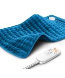 Electric Heating Pad for Back Pain Relief - 6 Heat Settings, Auto-Off, Moist/Dry Heat - Christmas Gift - 12 x 24 Navy Blue - Buy Online on GoSupps.com