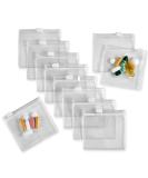 Zippered Pill Pouch Bags - 12 Pcs Clear Mini Bags for Pills Vitamins Supplements - BPA-Free Reusable & Travel-Friendly - Buy Online on GoSupps.com