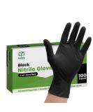 100 Count Black Nitrile Disposable Gloves 6 Mil. Chemical Resistance  Latex & Powder Free  Textured Fingertips Gloves 100 Medium (Pack of 100) - Buy Online on GoSupps.com