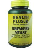 Health Plus Brewers Yeast 300mg : Vitamin B Supplement : 500 Tablets in a Planet-Friendly 99% Recycled Pot - Buy Online on GoSupps.com