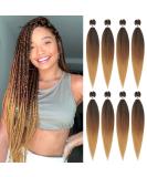 Pre Stretched Ombre Braiding Hair 26 Inch - 8 Packs Kanekalon Extensions in Ombre Colors (1B-30-27) - Buy Online on GoSupps.com