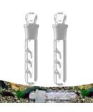 DXIA 2 Pcs Clear Crystal Glass Planaria Trap Cathers Durable Worm Catch Pen Shrimp Leeches Catcher with One 3 Holes for Cherry Shrimp Crystal Red Shrimp Dwarf Shrimp Aquarium Supplies - Buy Online on GoSupps.com