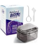 Retainer Brite Cleaning Kit Including 96 Tablets (3 Month Supply) and Case - Retainer Box Ideal for retainers mouthguard dentures invisalign. Removes Plaque and Tartar. (Black) - Buy Online on GoSupps.com