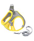 Buy Giapinst No Pull Dog Harness for Small Dogs - Adjustable Breathable Mesh with Reflective Stripes - Medium Size (M) in Yellow & Gray - International Shipping Available - Buy Online on GoSupps.com