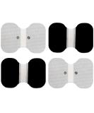 LotFancy TENS Unit Pads 4.3 x 6 - 4Pcs Large Butterfly Snap Electrode Pads - Buy Online on GoSupps.com