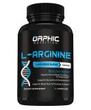 Extra Strength L Arginine Supplement for Muscle Health, Exercise Performance, Vascularity, and Heart Health - 60 Caps - Buy Online on GoSupps.com