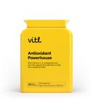 Vitl Antioxidant Powerhouse Supplement - 60 High Strength Easy Swallow Capsules - with Vitamins C E Manganese & Zinc - Supports Healthy Skin & Normal Functioning of The Immune System Antioxidant Powerhouse 60 count (Pack of 1) - Buy Online on GoSupps.com