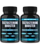 Dr. Emy's Testosterone Booster - 2 Pack Tongkat Ali & Fadogia Agrestis Nitric Oxide & Ashwagandha Supplement for Men - L Arginine Citrulline Fenugreek & Turkesterone (120 Capsules - Buy Online on GoSupps.com