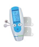 AccuRelief TENS Unit Muscle Stimulator Pain Relief System - Electric Muscle Stimulator for Neck, Back, and Full Body - White and Blue - Buy Online on GoSupps.com
