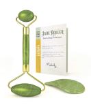 Natural Jade Roller & Gua Sha Set - Lymphatic Drainage Tool for Face Neck & Body | Anti-Aging Reduces Wrinkles & Fine Lines - International Shipping Available - Buy Online on GoSupps.com