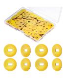 500 Pcs Gold Brass Washers for Paper Fasteners, Slotted Round Metal Plated Washers for Scrapbooking, Crafts, Making DIY Supplies, OD 15mm, Storage Box Included - Buy Online on GoSupps.com