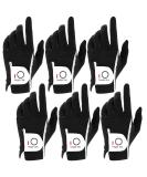 FINGER TEN Men's RainGrip Golf Gloves 6 Pack - Black M/Large LH & RH, Hot Wet Weather Comfort, Durable Design - Extra Value Set - Buy Online on GoSupps.com