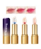 Jelly Lipstick Set - Color Changing Moisturizer Long Lasting Glossy Finish | 3 Pack Flower Lip Balm for All-Day Hydration - Buy Online on GoSupps.com