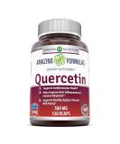 Buy Amazing Formulas Quercetin 500mg - 120 Capsules | Immune Support & Allergen Relief - Buy Online on GoSupps.com