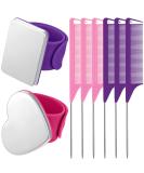 8-Piece Magnetic Wrist Pincushion & Combs Set - Rose Red Love Purple Rectangle - Buy Online on GoSupps.com