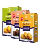 Diabexy Cookies Combo (Almond Coconut & Chocolate) - Sugar Control for Diabetes - 200gm Each (Pack of 3) - Snacks Gift Pack - Buy Online on GoSupps.com