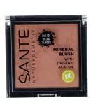 Sante Natural Cosmetics Mineral Blush 02 Coral Bronze | Vegan Blush with Silky Texture & Organic A a Oil | 5g for Radiant & Fresh Look - Buy Online on GoSupps.com