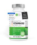 Buy Vitamin B12 Complex with Folic Acid B6 & C - 200 Vegan Capsules - High-Dose Organic Chlorella No Additives - Made in Germany - Buy Online on GoSupps.com