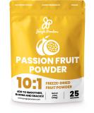 Jungle Powders Passion Fruit Powder 3.5oz - Freeze Dried Natural Unsweetened Superfood Extract - Buy Online on GoSupps.com