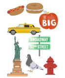 New York Cake topper Cake decorations A4 Sheet Wafer/Icing UNCUT (Wafer card) - Buy Online on GoSupps.com