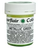 Sugarflair Metallic Green Chocolate Paint - 35g | Coloured Cocoa Butter for Chocolate Transfer Sheets and Moulds - Buy Online on GoSupps.com