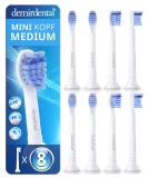 8er Demirdental Mini Essays for Philips Sonicare - Medium & Small Replacement Brush Heads for Precise Cleaning (HX6028) - Buy Online on GoSupps.com