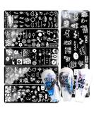 DANNEASY Nail Stamping Plate 6-Piece Stencils Kit - Summer Style Manicure Set with Stamper, Scraper & Storage Bag - Buy Online on GoSupps.com