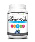 Lean & Pure Greens Superfood Powder | Vegan Non-GMO Gluten-Free | 50 Servings 922g Pea Protein - Buy Online on GoSupps.com