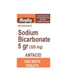 Rugby Sodium Bicarbonate 5 grains (325MG) Heartburn Relief Tablets - 1000 Count - Buy Online on GoSupps.com