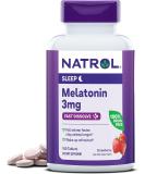 Natrol Melatonin Fast Dissolve Tablets, Helps You Fall Asleep Faster, Stay Asleep Longer, Easy to Take, Dissolves in Mouth, Strengthen Immune System, 3mg, 150 Count 3mg 150 Count (Pack of 1) - Buy Online on GoSupps.com