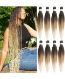 Leeven 8 Packs Pre Stretched Braiding Hair Extension 36 Inch Ombre EZ Braids Crochet Hair for Box Braids Pre Stretched Braiding Hair Extensions /1B27613# 36 Inch (Pack of 8) 1B/27/613# - Buy Online on GoSupps.com