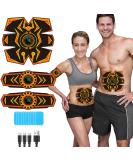 Buy EMS Abdominal Muscle Trainer - Fast & Effective Full Body Workout | 6 Modes 15 Intensities 10 Replacement Pads | International Shipping Available - Buy Online on GoSupps.com