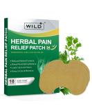 Wild+ Large Max Strength Herbal Heat Knee Pain Relief Patches - 10 PCS - Buy Online on GoSupps.com