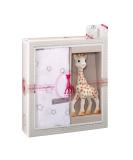 Sophie la girafe Sophiesticated Original Teether with Cotton Blanket Swaddle Gift Set 100% Natural Rubber Baby Teething Toy Baby Gift Box Set with Gift Bag and Card Sophie la girafe Baby Teether Toy & Blanket Gift Set Stars - Buy Online on GoSupps.com