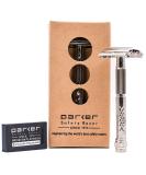Parker Safety Razor Model 60R with 5 Platinum Blades - Premium Shaving Kit for Men - International Shipping Available - Buy Online on GoSupps.com