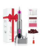 Professional Cordless Electric Nail Drill Kit | Efile for Acrylic & Gel Nails | Manicure Pedicure Tools | Home Salon Use - Gray - Buy Online on GoSupps.com
