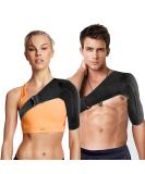 miscis Universal Shoulder Support Brace with Removable Pressure Pad - For Men and Women - Relieve Shoulder Pain and Support Rotator Cuff - Left or Right Shoulder - Buy Online on GoSupps.com