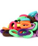 300PCS Toddler Kids Hair Ties - Soft Cotton Ponytail Holders - Elastic Bands for Babies - 1.1 Inch Diameter - 15 Colors by Qarwayoc - Buy Online on GoSupps.com