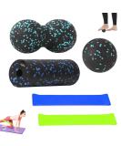 5-Piece Hand-Free Massage Ball Set - Fascia Balls & Stretch Bands for Muscle Pain Relief | Trigger Point Release Tool - Buy Online on GoSupps.com