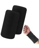 Welding tape wrist 4 pieces of elastic welding band Sports welding straps fitness arm sports Wrist bands for men women men women football basketball tennis gymnastics - black - Buy Online on GoSupps.com