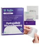 Buy 15 CT Hydrocolloid Wound Dressings - Sterile 2x2 Bandages for Bed Sores & Large Wounds - Individually Packed Hydrocolloid Adhesive Patches - Buy Online on GoSupps.com
