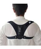 Neoprene Posture Corrector for Men & Women - Adjustable Upper Back Brace for Pain Relief & Clavicle Support (33-43) - International Shipping Available - Buy Online on GoSupps.com