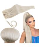 Runature 50cm Ponytail Extension - Real Hair Blonde Braid - Smooth 80g #800 - Buy Online on GoSupps.com