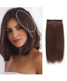 FEIPRO Real Remy Human Hair Clip in Hair Extensions Short Straight Thick Double Weft One Piece Hair Pieces for Thinning Hair Invisible Hairpin Increase Women Men Hair Volume 8 inch2 Brown 8 Inch (Pack of 1) 2 Dark Brow... - Buy Online on GoSupps.com