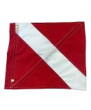 SPEARFISHING WORLD Dive Flag 14x16 in for Scuba Diving & Spearfishing | Float Buoy Pole | Removable Stiffening Pole | Easy to Use - Buy Online on GoSupps.com
